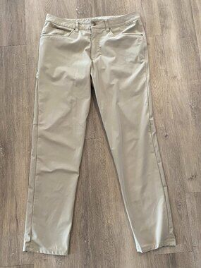 Lululemon ABC Pant – 5 Pocket (Warpstreme), Light Beige (Men's 32)